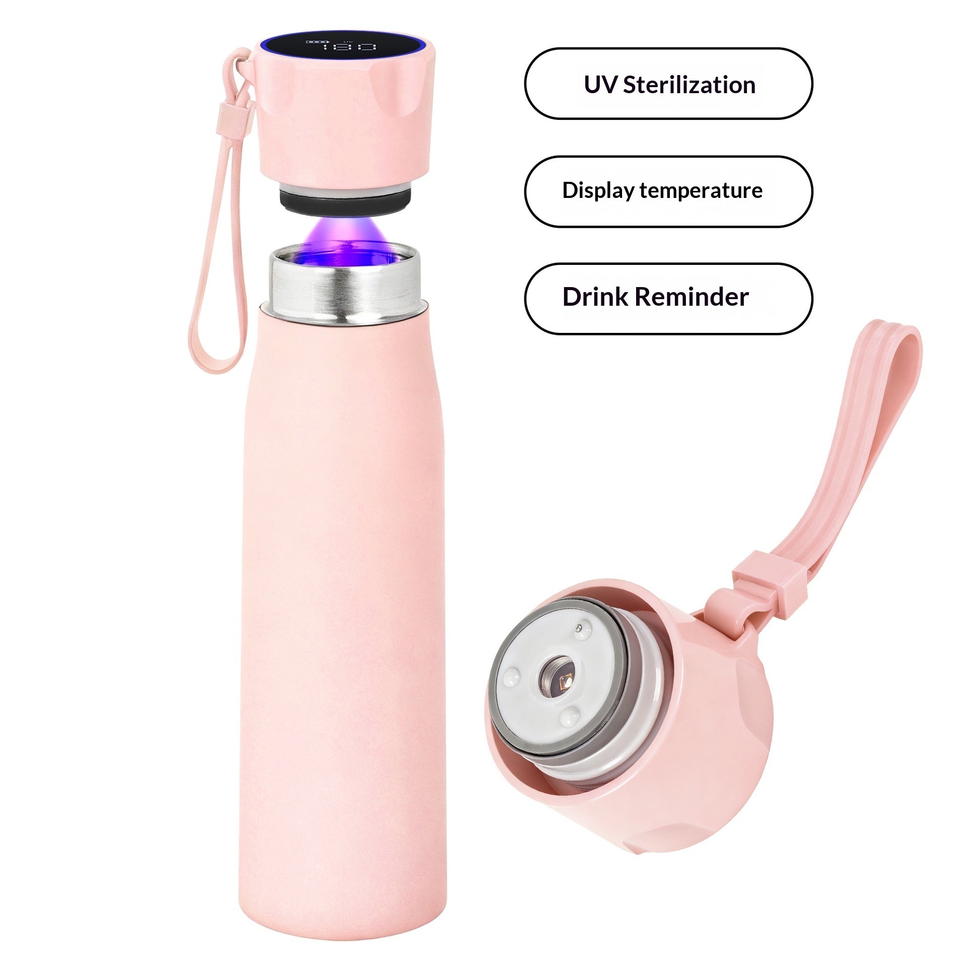 UV Sterilization Mug 316 Stainless Steel Smart Insulated Cup