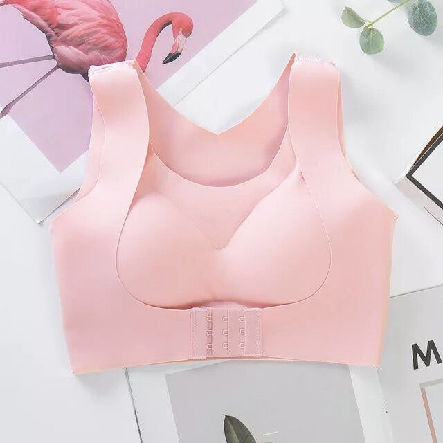 Posture Corrector Bra For Women  2-in-1 Breast Lifter & Back Support Front Closure Sports Shaper